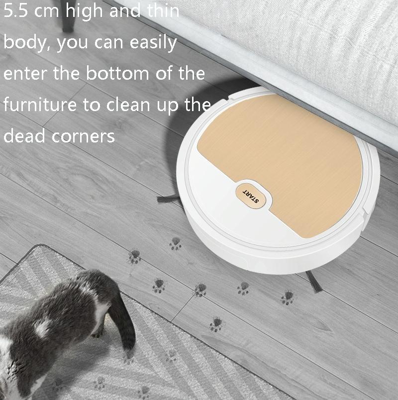 3-in-1 Intelligent Usb Home Sweeping Machine - Fast Charging - White 3