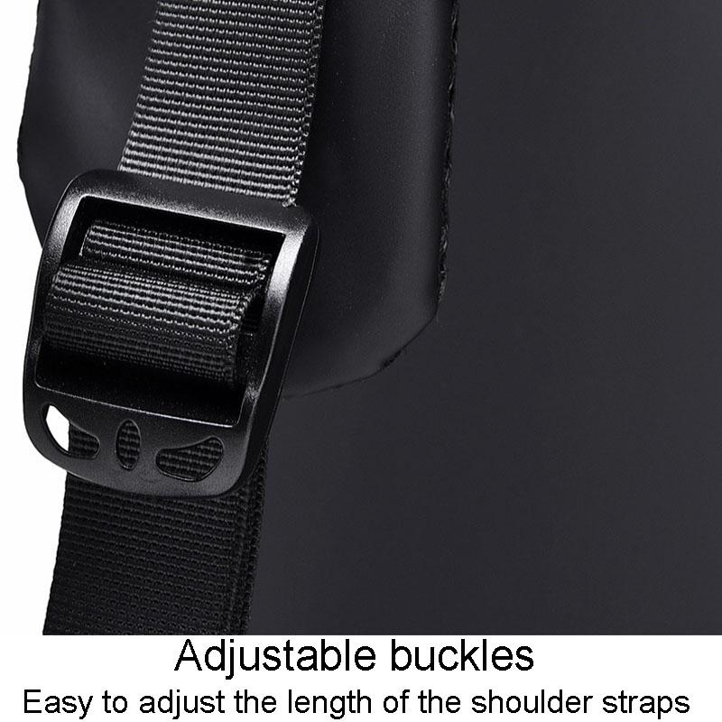 Versatile Crossbody Chest Bag For Casual Or Sports Use - Gray 15