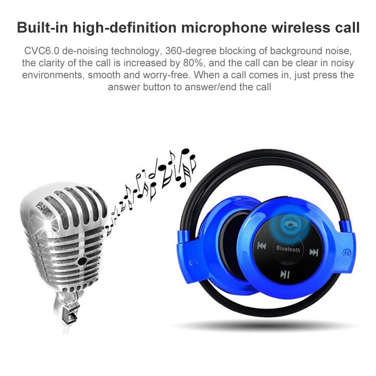 Wireless Mini-503 Earphones with Fm Radio & 32gb Tf Card Support - Red 8