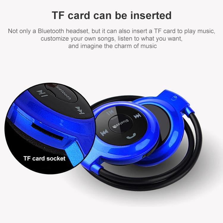 Wireless Mini-503 Earphones with Fm Radio & 32gb Tf Card Support - Red 13