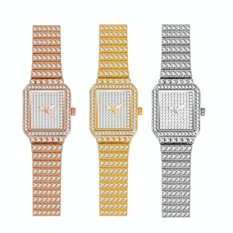 Women Diamond Chain Watch - Elegant and Timeless - Gold 4