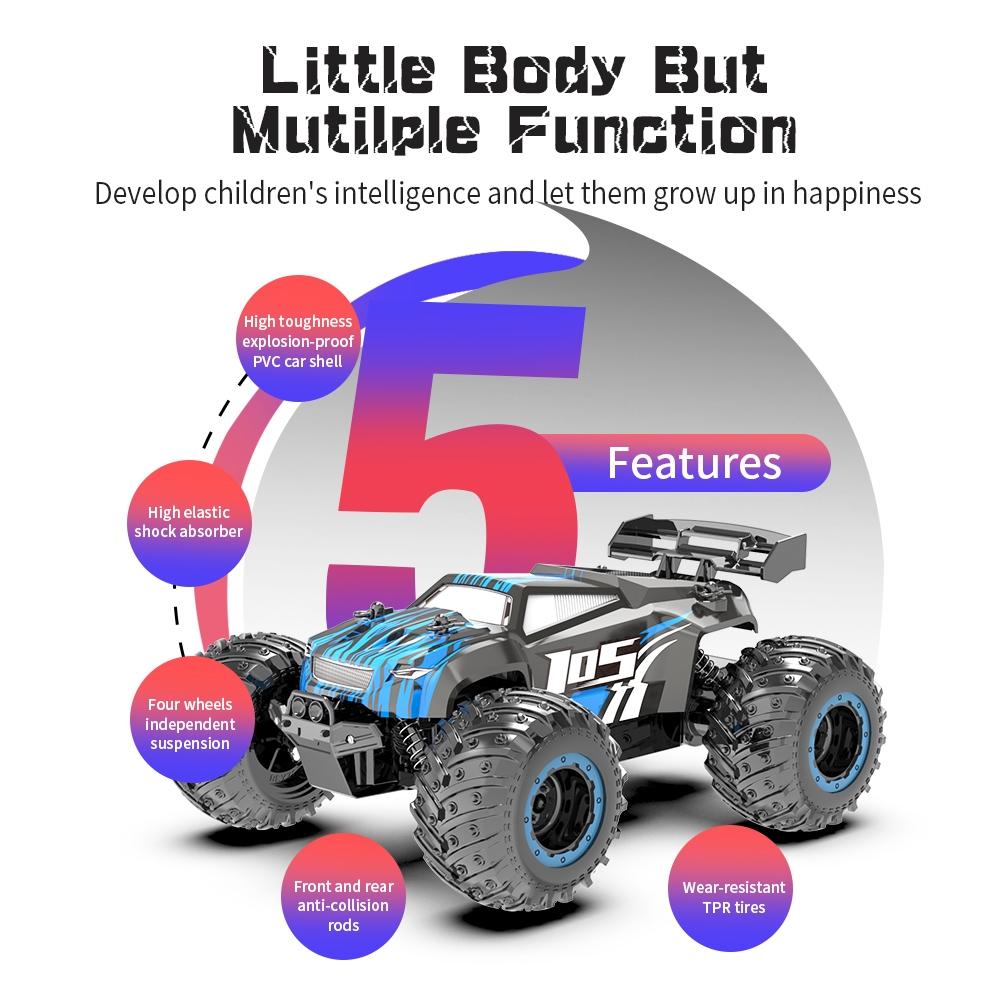 Off-road 2.4g Rc Electric Climbing Vehicle - Black Blue 7