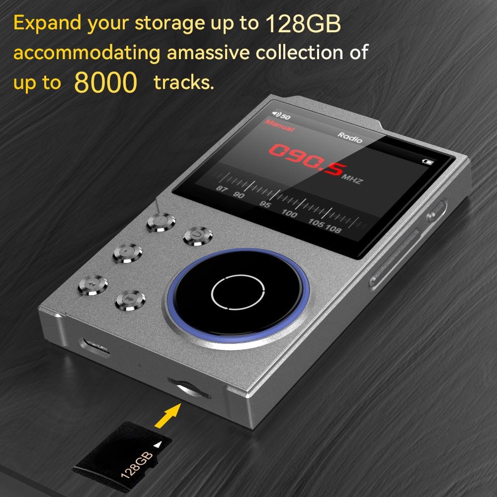 2.4 Inch Hifi Bluetooth Music Player Dsd256 Mastering Sound Quality 16Gb+16Gb Memory - Black - 16Gb 14