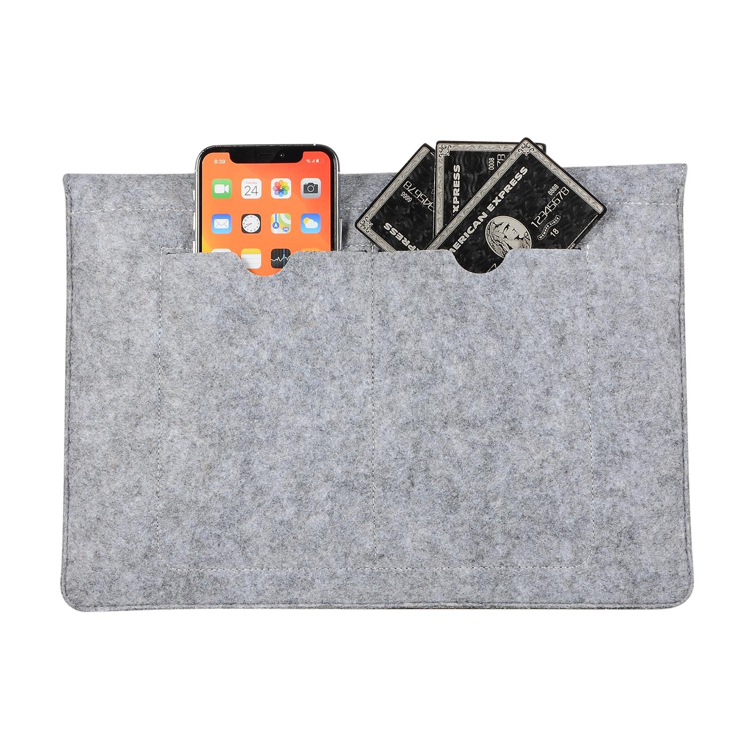 12 Inch Felt Liner Computer Bag for Notebook Protection - Grey 8