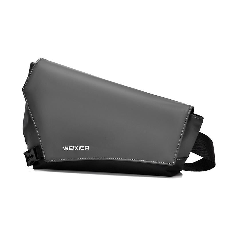 Waterproof Men Crossbody Backpack Gray