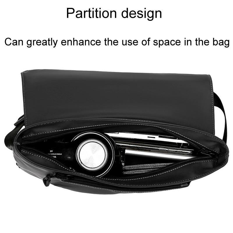 Waterproof Men Crossbody Backpack Gray 5