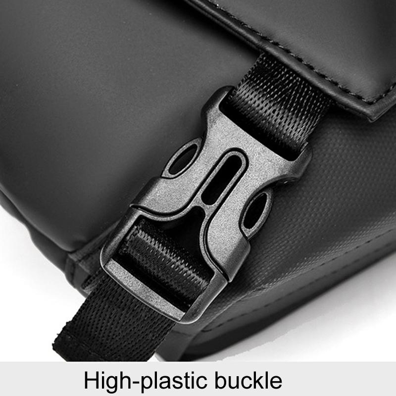 Waterproof Men Crossbody Backpack Gray 8