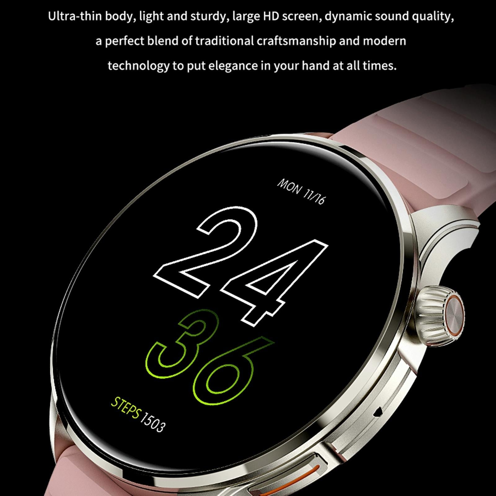 1.43 Inch Bt5.1 Smart Sport Watch With Health Monitoring - Black 9