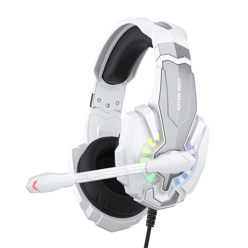 2.1M Gaming Headset With Mic Kotion Each G9000 Plus - Black White 10
