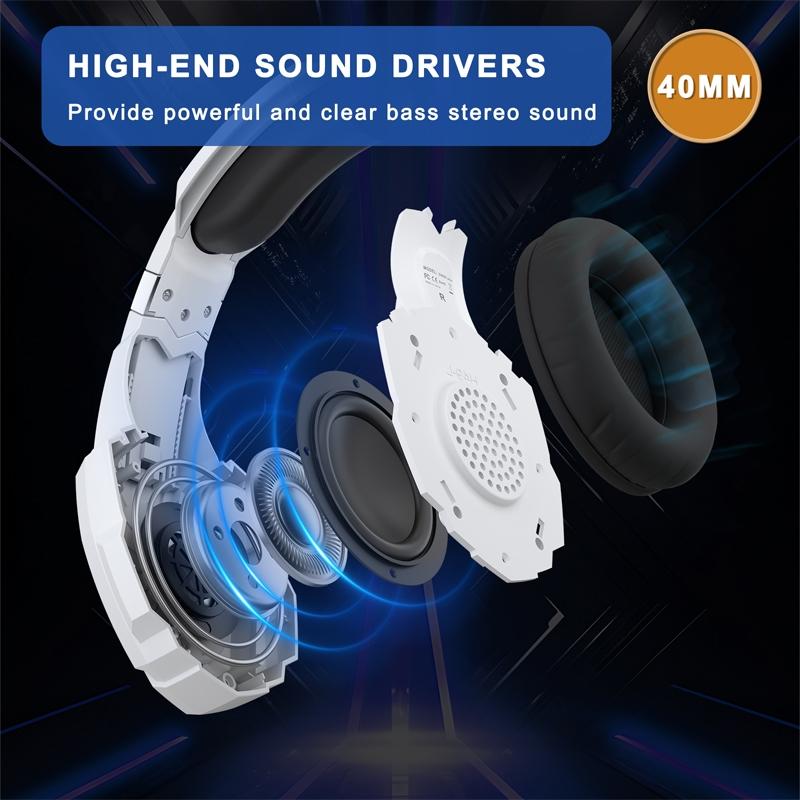 2.1M Gaming Headset With Mic Kotion Each G9000 Plus - Black White 12