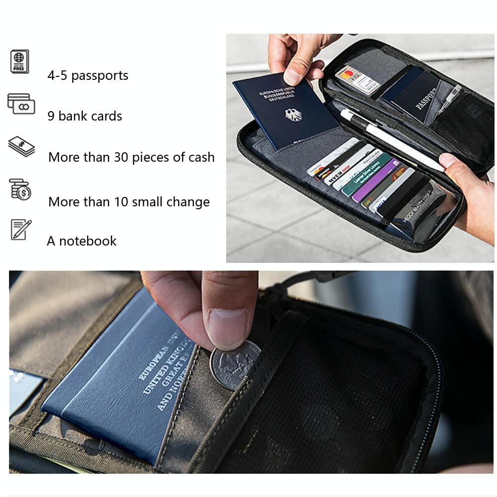 Rfid Travel Passport & Card Holder - Secure - Black 10