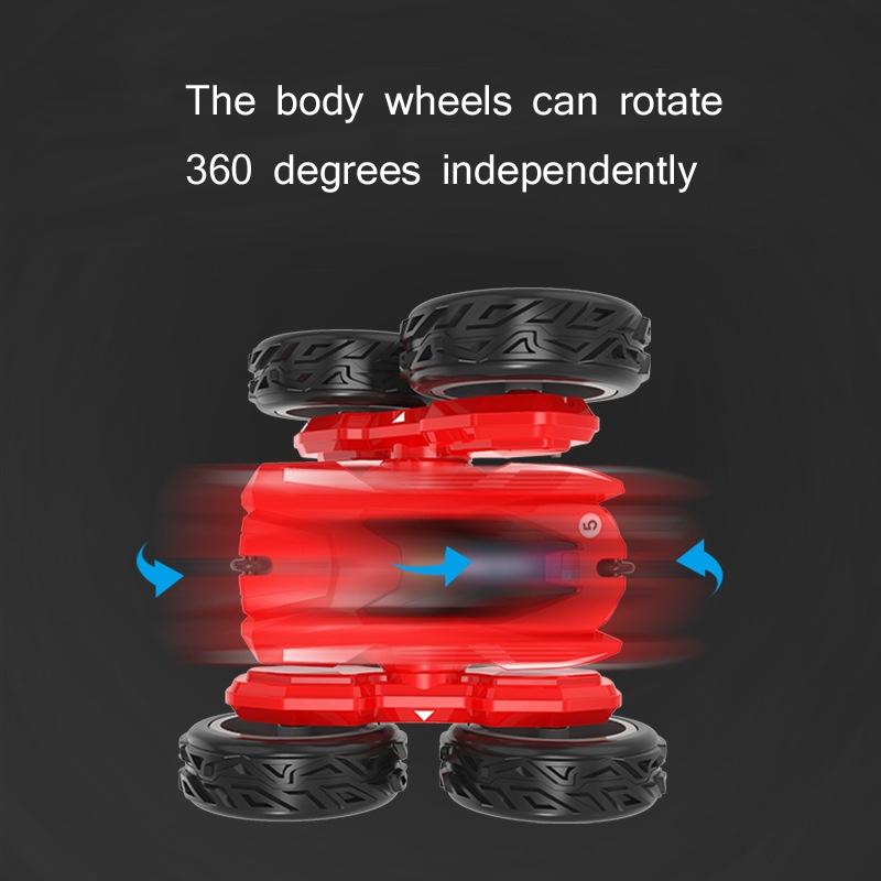 High-speed Double-sided Rc Car for Stunts and Off-road Tumbling - Blue 5