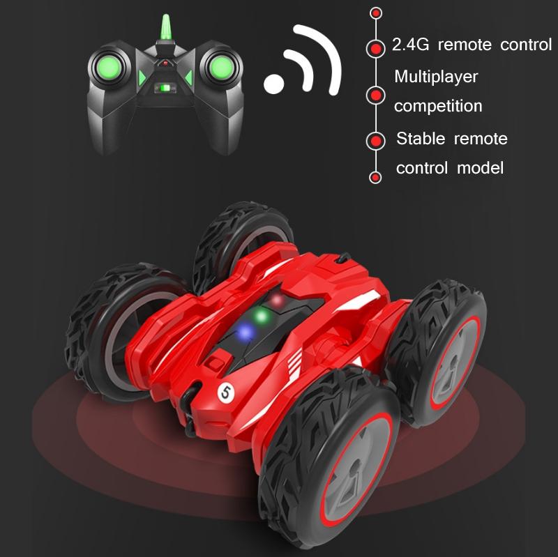High-speed Double-sided Rc Car for Stunts and Off-road Tumbling - Blue 7
