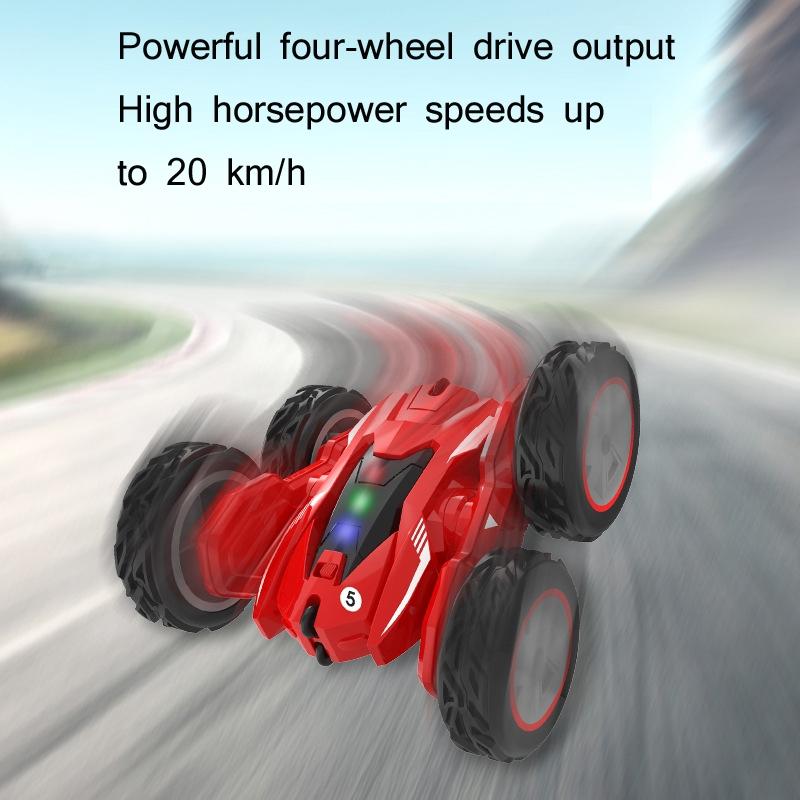 High-speed Double-sided Rc Car for Stunts and Off-road Tumbling - Blue 8