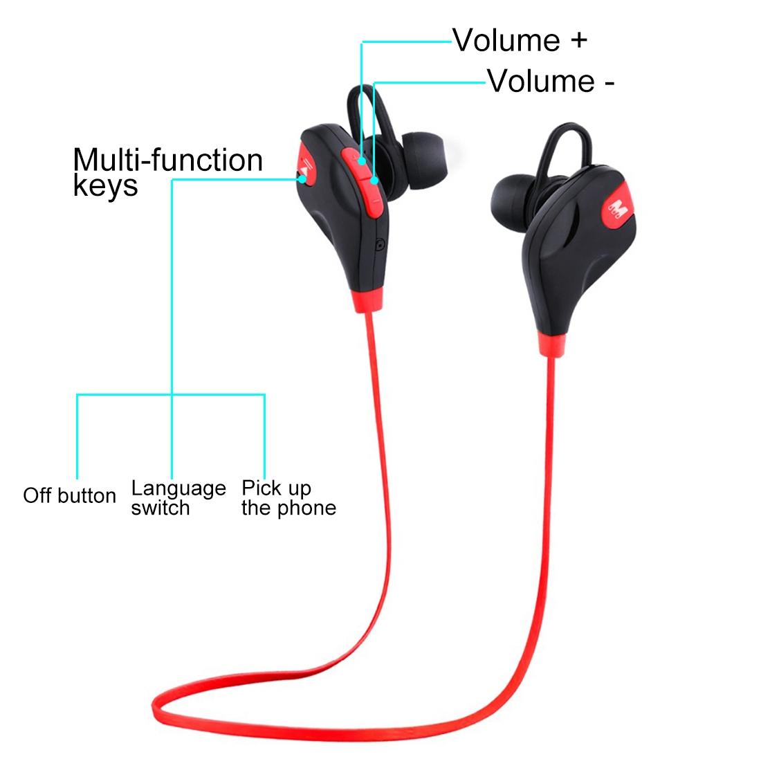 Wireless Bluetooth Earphones with Mic & Control - M8 - Black 6