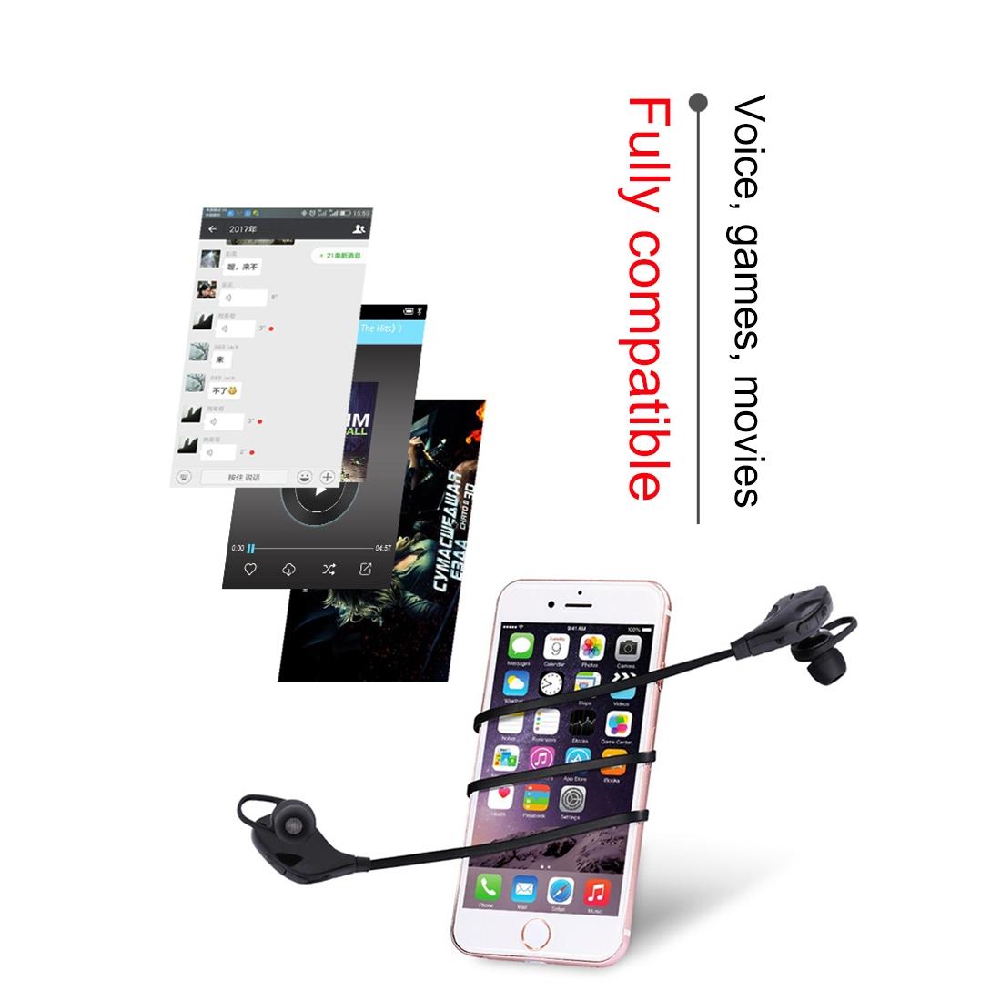 Wireless Bluetooth Earphones with Mic & Control - M8 - Black 9