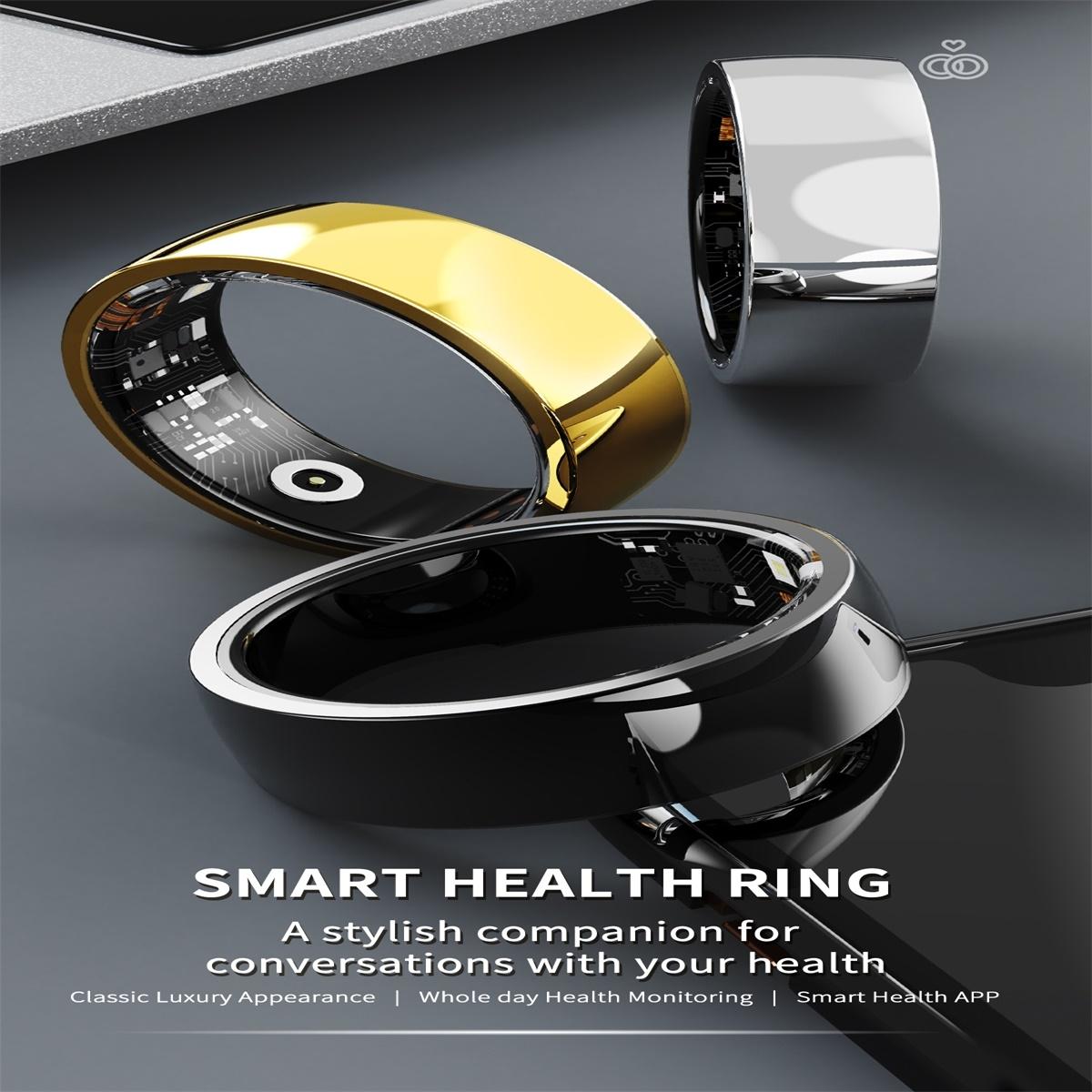 Smart Ring For Health Monitoring And Family Care - Size 20 - Gold 5