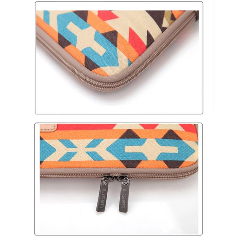 11.6 Inch Lingge Laptop Liner Bag with Stylish Pattern - Blue Pattern Diamond Lattice 6