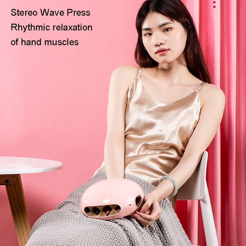 Rechargeable Hot Hand Massager K-901 Electric Airbag Kneading - Pink 10