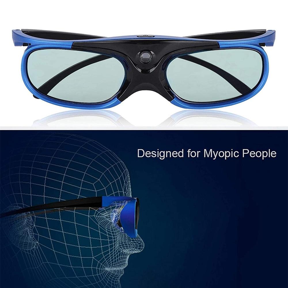 3d Glasses for Dlp Link Projection - Active Shutter - Black 8