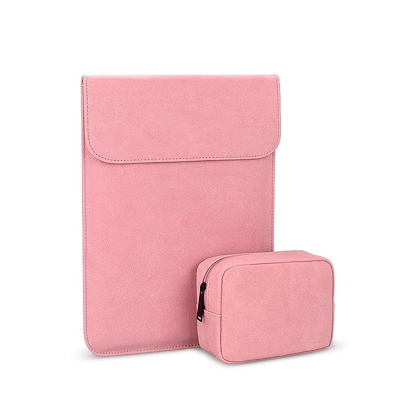 11.6-12.5 Inch Ultra-thin Notebook Liner Bag with Small Bag - Pu02 - Light Grey 8