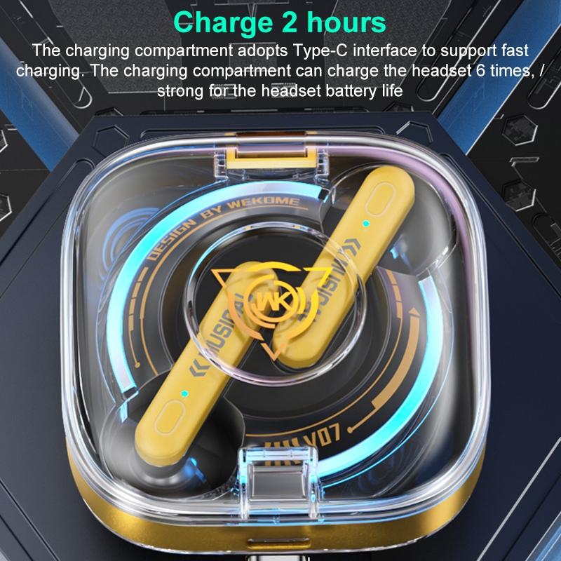 Vanguard Starshards Wireless Earphones - Wk V07 - Yellow 5