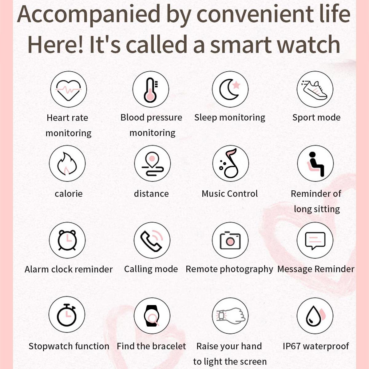 Smart Wristband With Waterproof Heart Rate And Blood Pressure Monitoring - Gold 7