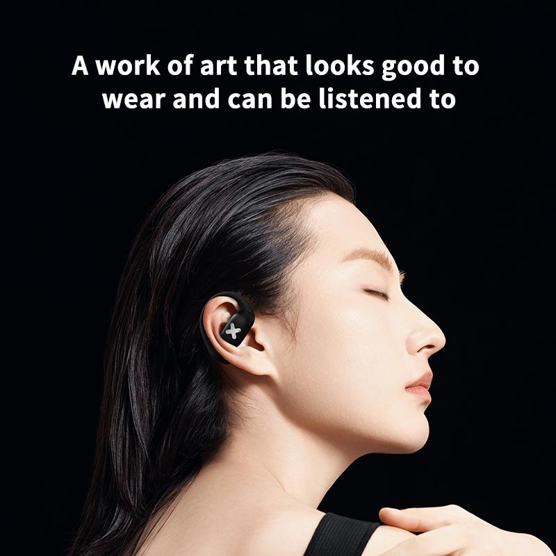 Bluetooth Earphones with Ear-mount Design - Black 6