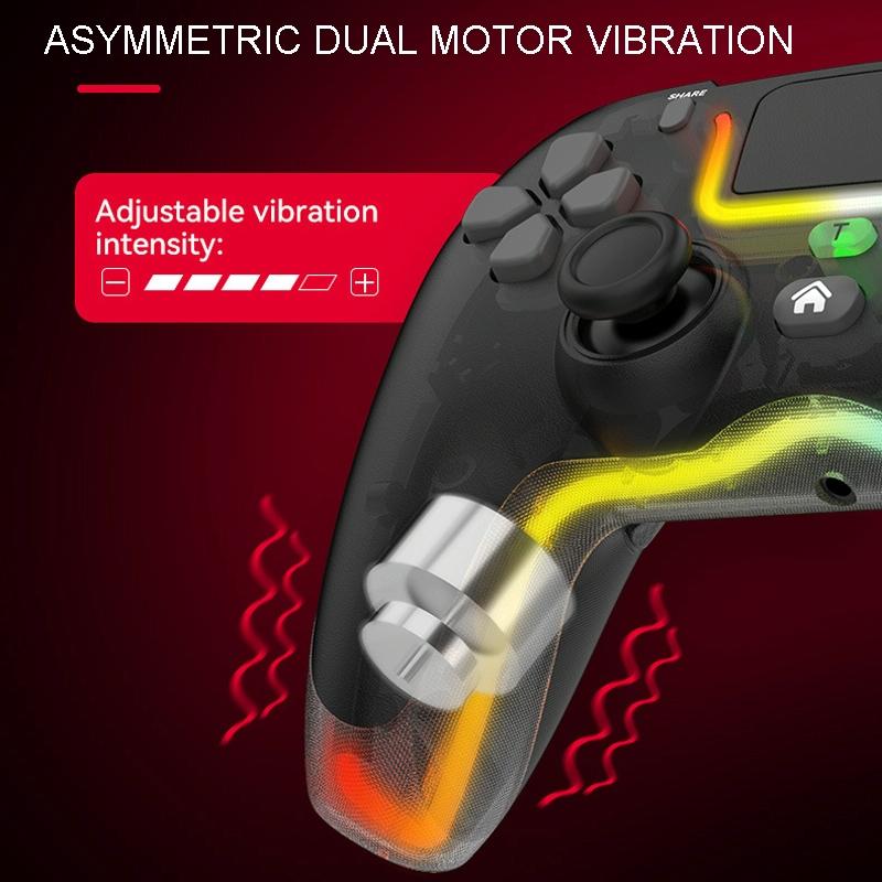Wireless Bluetooth Grip for Ps4 with Dazzling Colour Light - Pink 14