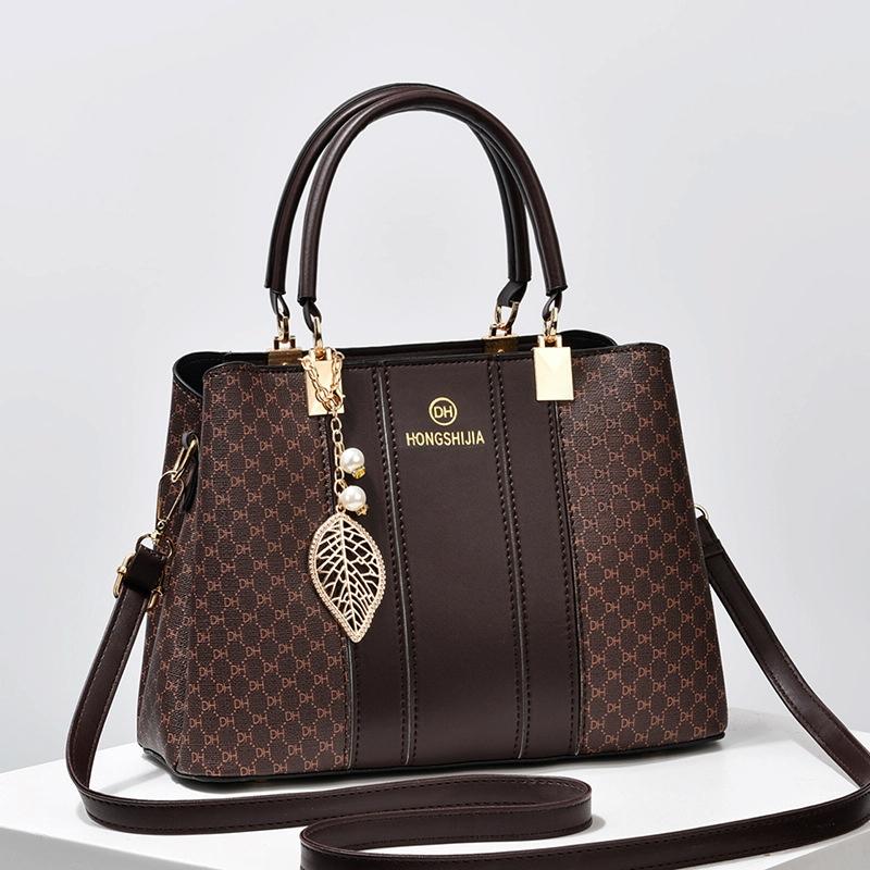 Large Capacity Summer Lady Handbag - Colourblock Shoulder / Crossbody - Black 9