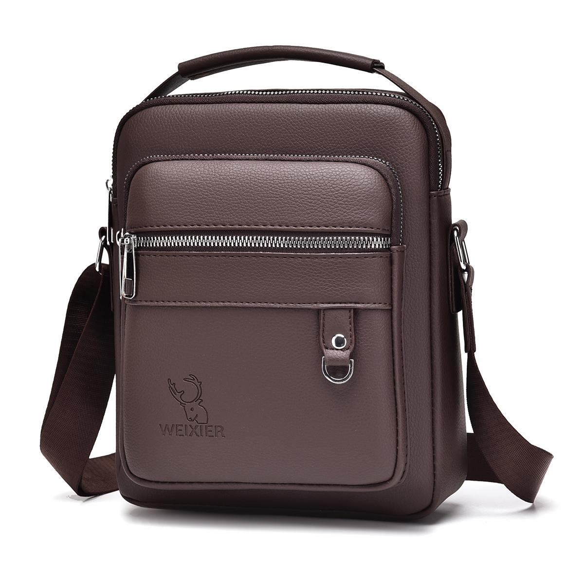 Brown Crossbody Shoulder Bag For Men Versatile And Stylish 3