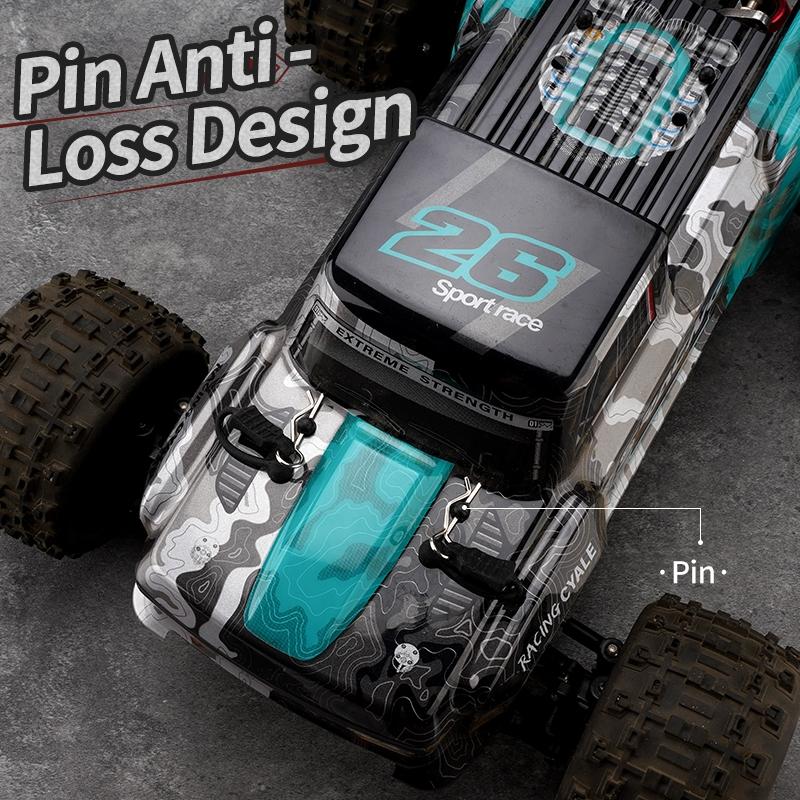 Off-road Remote Control Car - Electric 4wd Alloy Bigfoot - Green 7