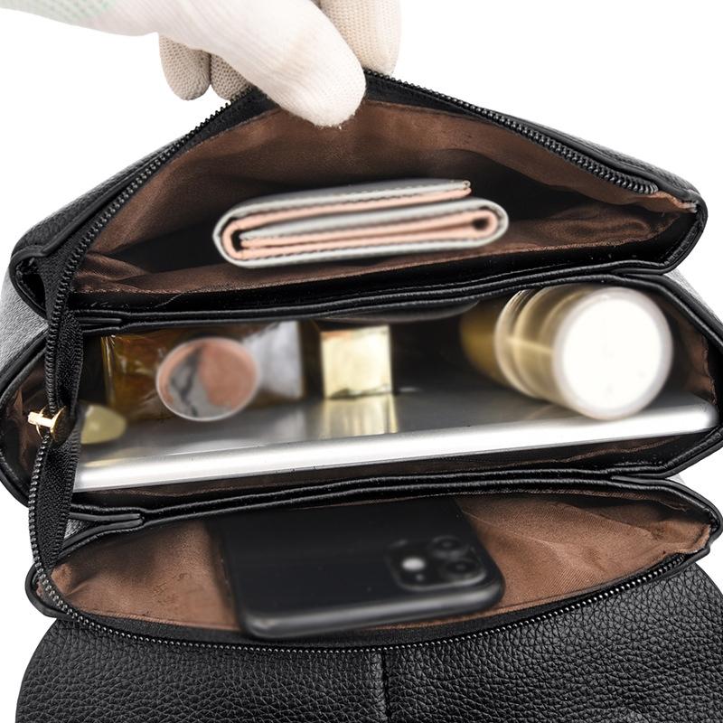 Spacious Women Shoulder Bag For Commuting - Red Wine 7