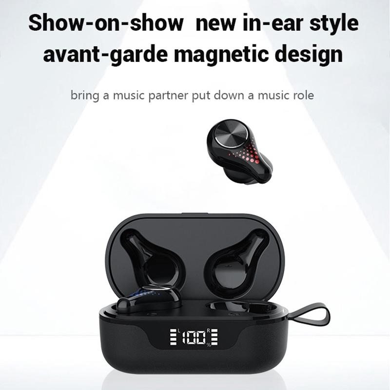 Waterproof T8 Wireless Bluetooth Earbuds with Led Display - Cloth 10