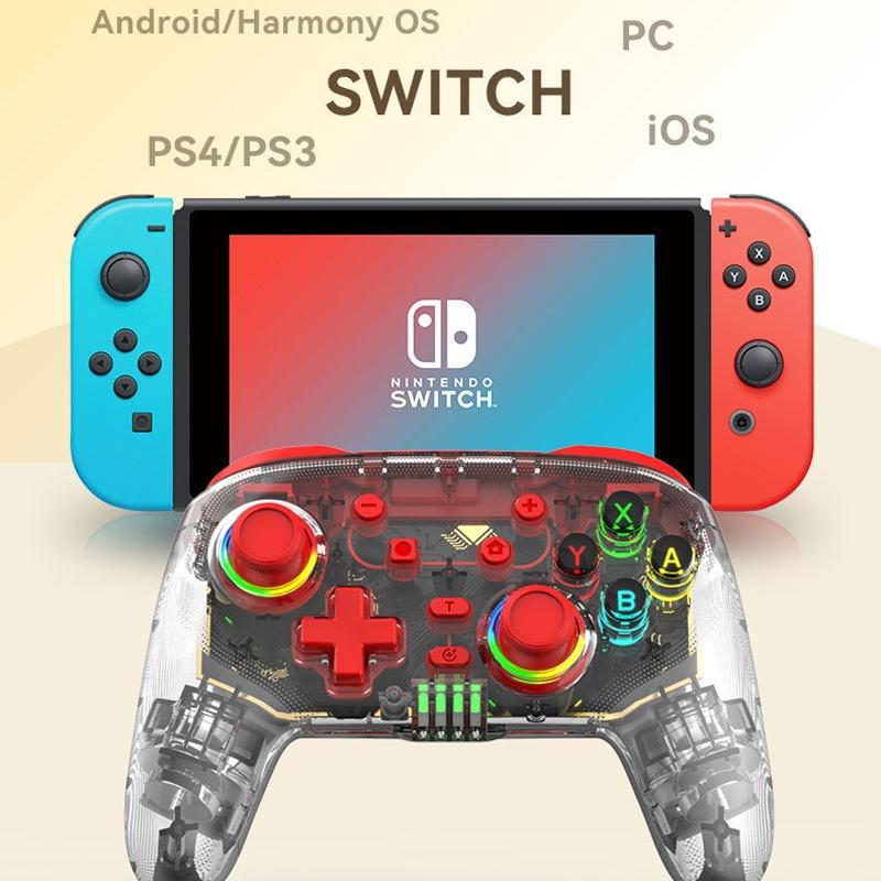 Wireless Dual Vibration Gamepad for Ps3 / Ps4 with Rgb Lights - Blue 5