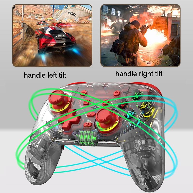 Wireless Dual Vibration Gamepad for Ps3 / Ps4 with Rgb Lights - Blue 7