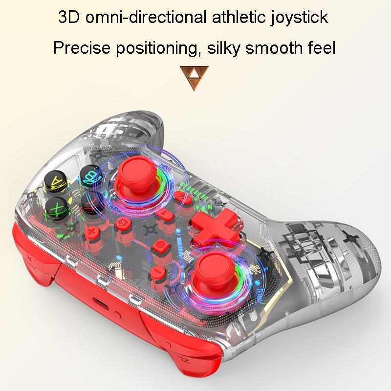 Wireless Dual Vibration Gamepad for Ps3 / Ps4 with Rgb Lights - Blue 11