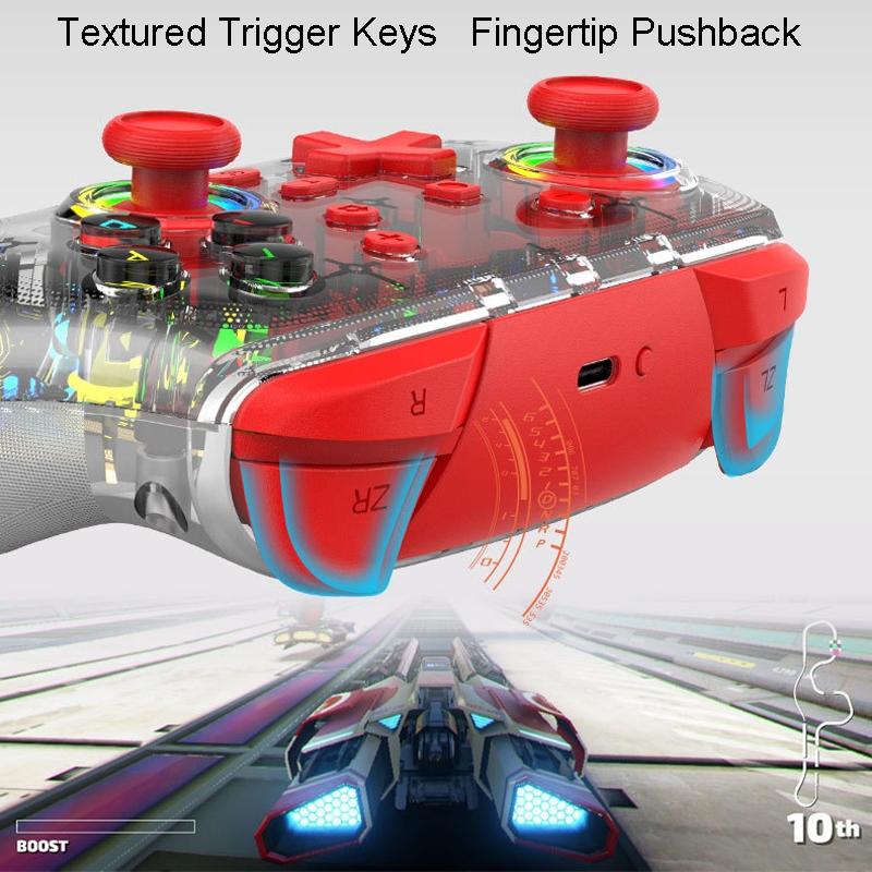 Wireless Dual Vibration Gamepad for Ps3 / Ps4 with Rgb Lights - Blue 12