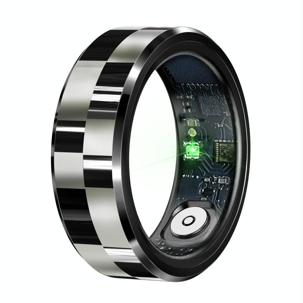 Smart Ring With Health Monitoring Gesture Control And Somatosensory Games - Size 10 - Silver 11