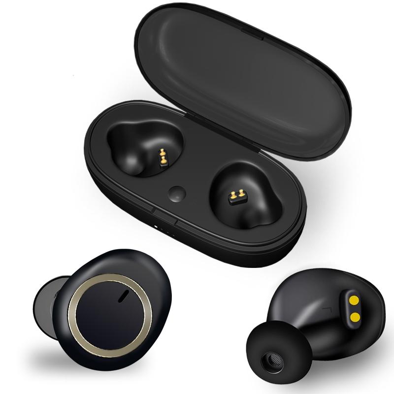 Mini Invisible Tws Bluetooth 5.0 Earphones with Charging Box & Mic - White 12