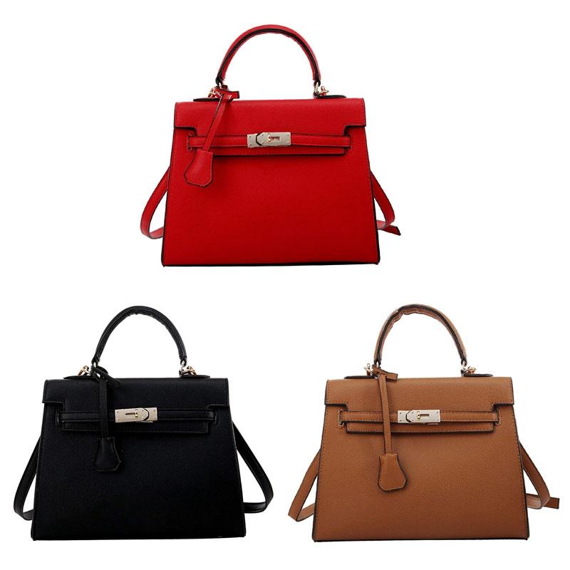 Stylish Winter Crossbody Bag for Women - Single Shoulder Kelly Design - Black