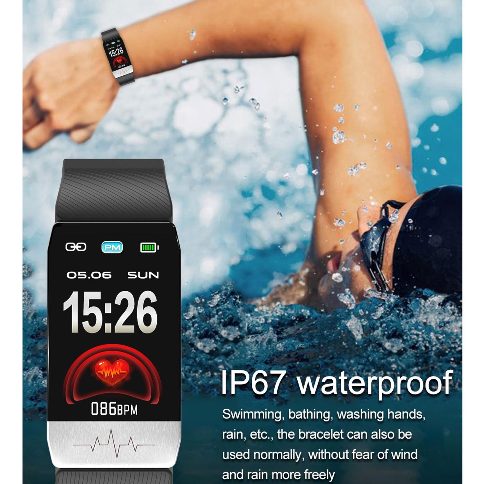 Waterproof Smart Bracelet With Blood Oxygen & Heart Rate Monitoring - Red 7