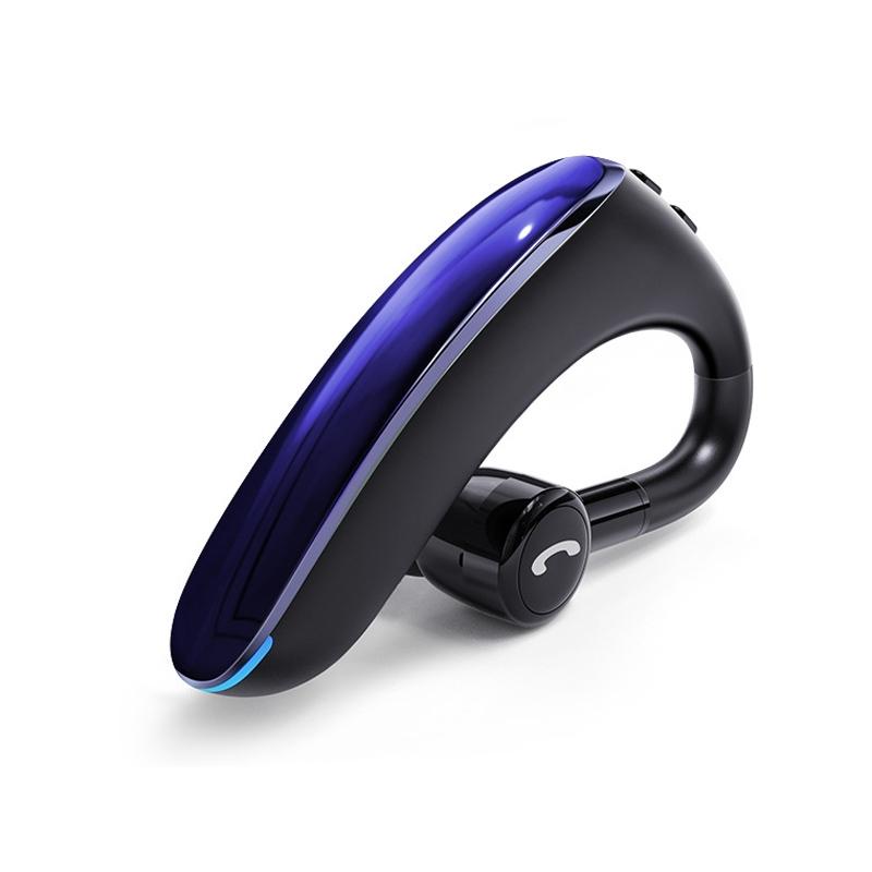 180 Degree Rotating Wireless Bluetooth Car Handsfree Earphones - Blue 11