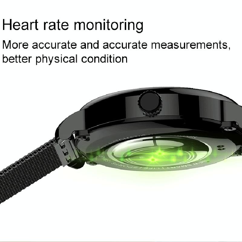 1.43 Inch Amoled Round Screen Steel Strap Smart Watch Supports Blood Oxygen Detection - Gold 4