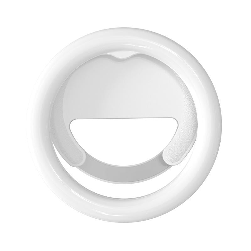 Clip-on Half-ring Fill Light for 10cm Mobile Phones - White 11