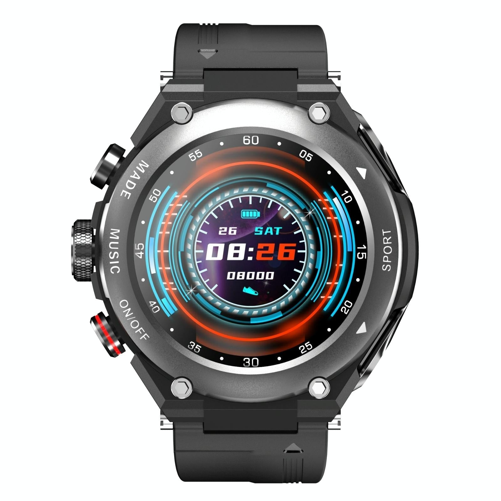 1.28 Inch Ips Touch Screen 2 In 1 Bluetooth Headset Smart Watch Support Heart Rate Monitoring / Bluetooth Music - Silver 12