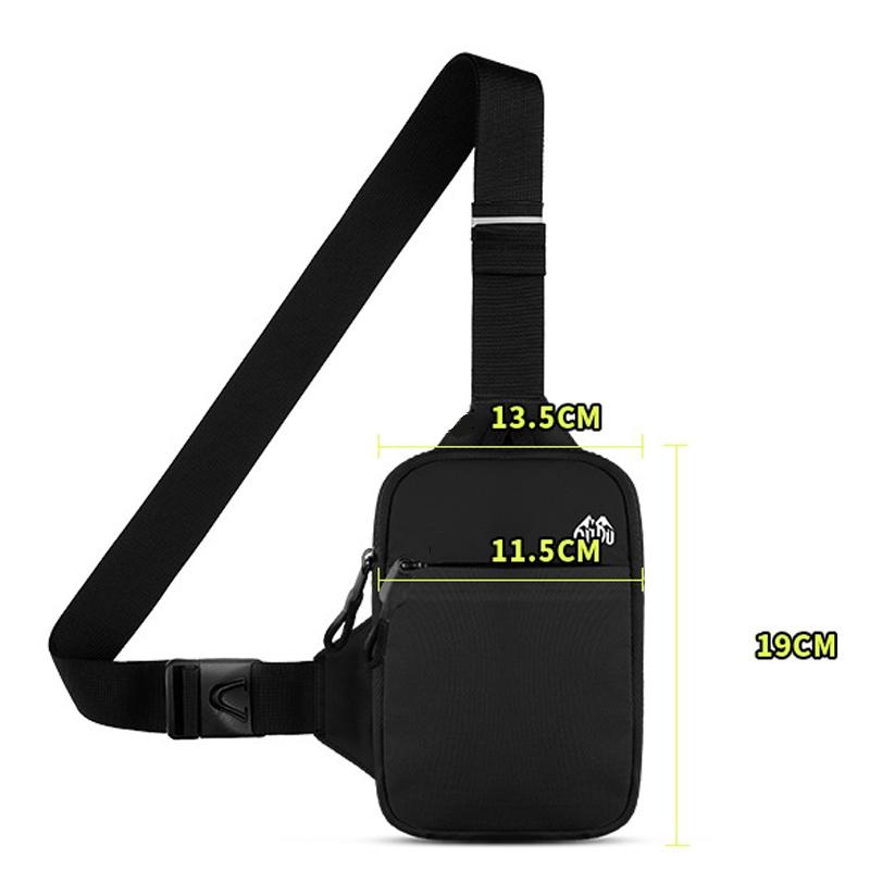 Crossbody Chest Pack For Outdoor Sports Unisex Cell Phone Bag - Grey 4