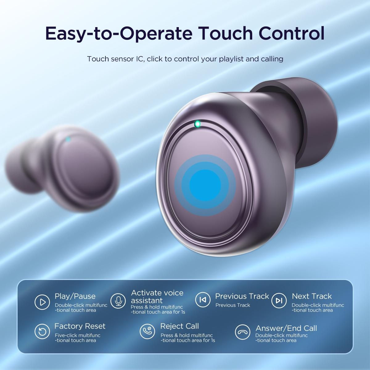 Jdots True Wireless Bluetooth Earphones - Jr-db1 Series - Purple 9