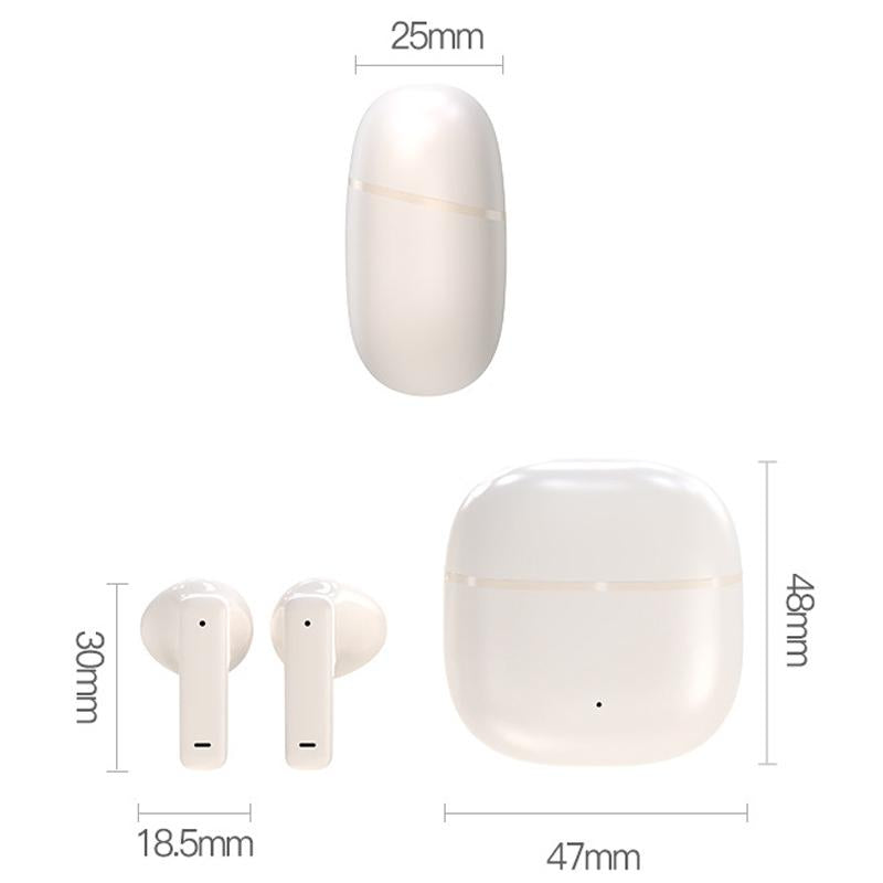Wireless Bluetooth Earphones with Hd Noise Reduction for Gaming and Sports - White 3