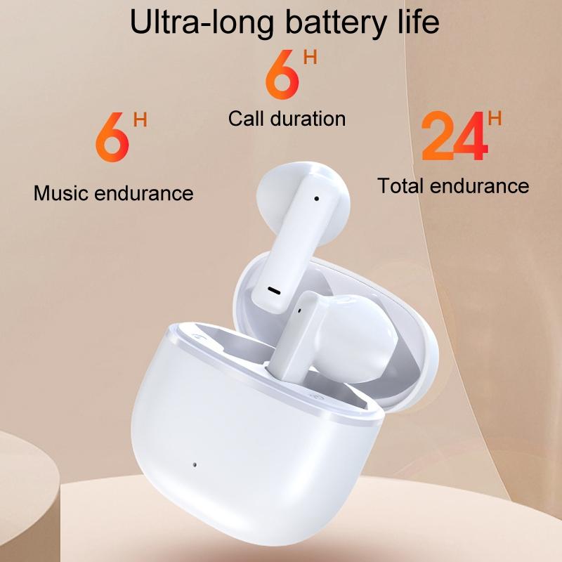 Wireless Bluetooth Earphones with Hd Noise Reduction for Gaming and Sports - White 6